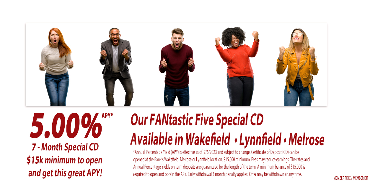 5.00 PERCENT apy 7 month CD special