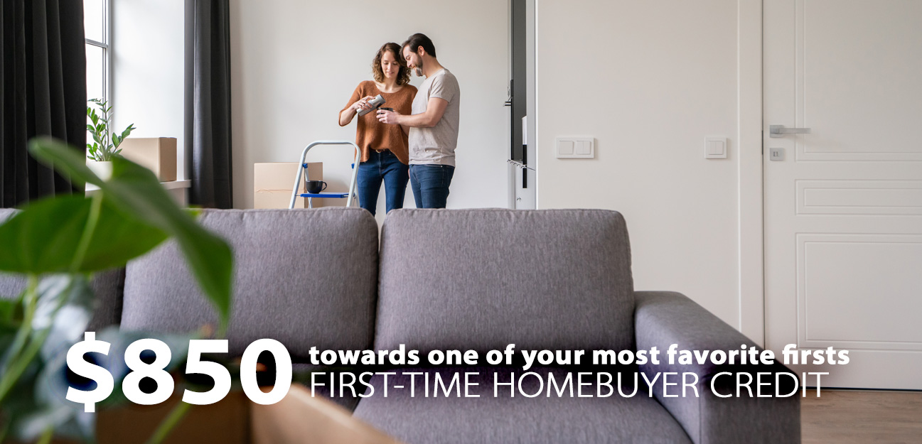 offering 850 dollars first-time home buyer credit